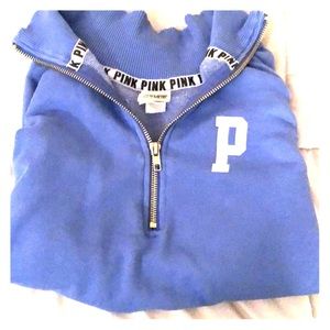 Pink quarter zip pullover